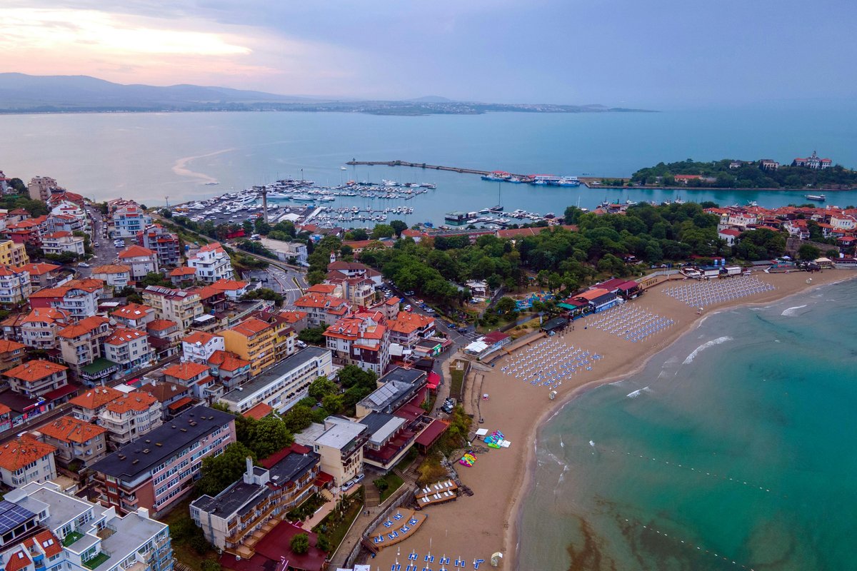 Atanasovsko Lake near Burgas, Bulgaria
